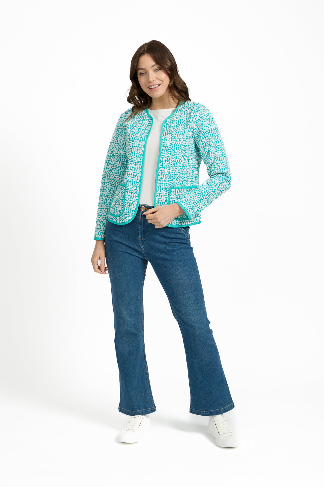 Floral Print Quilted Jacket