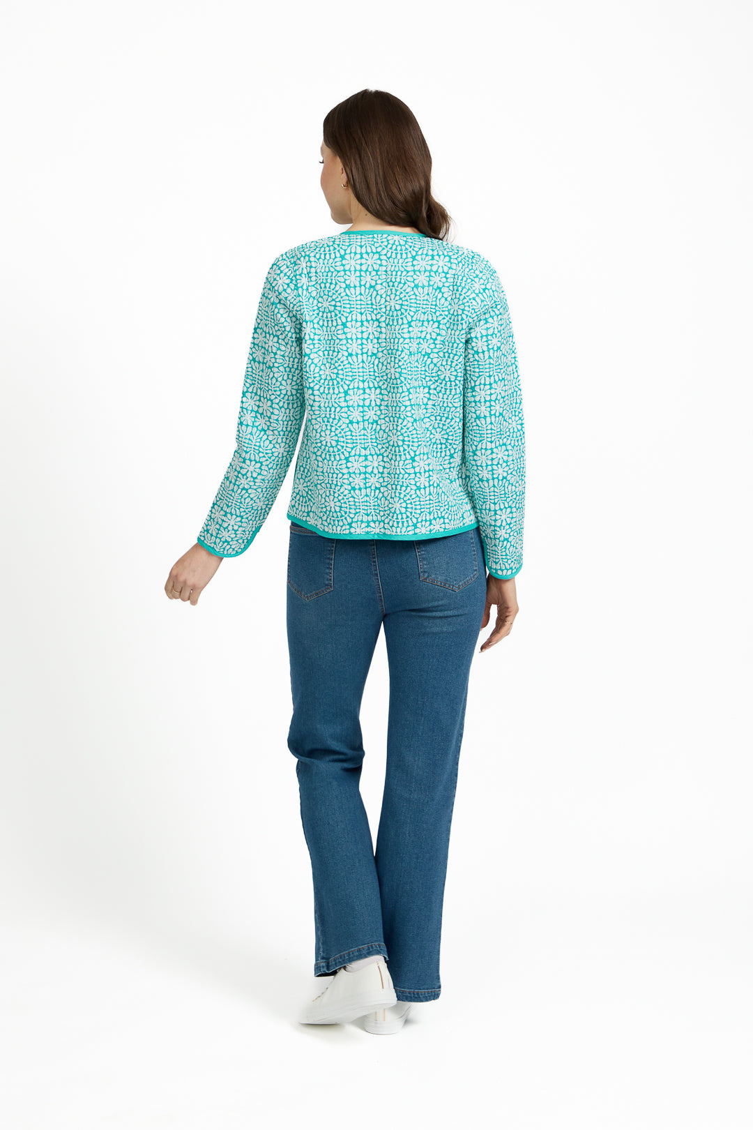 Floral Print Quilted Jacket