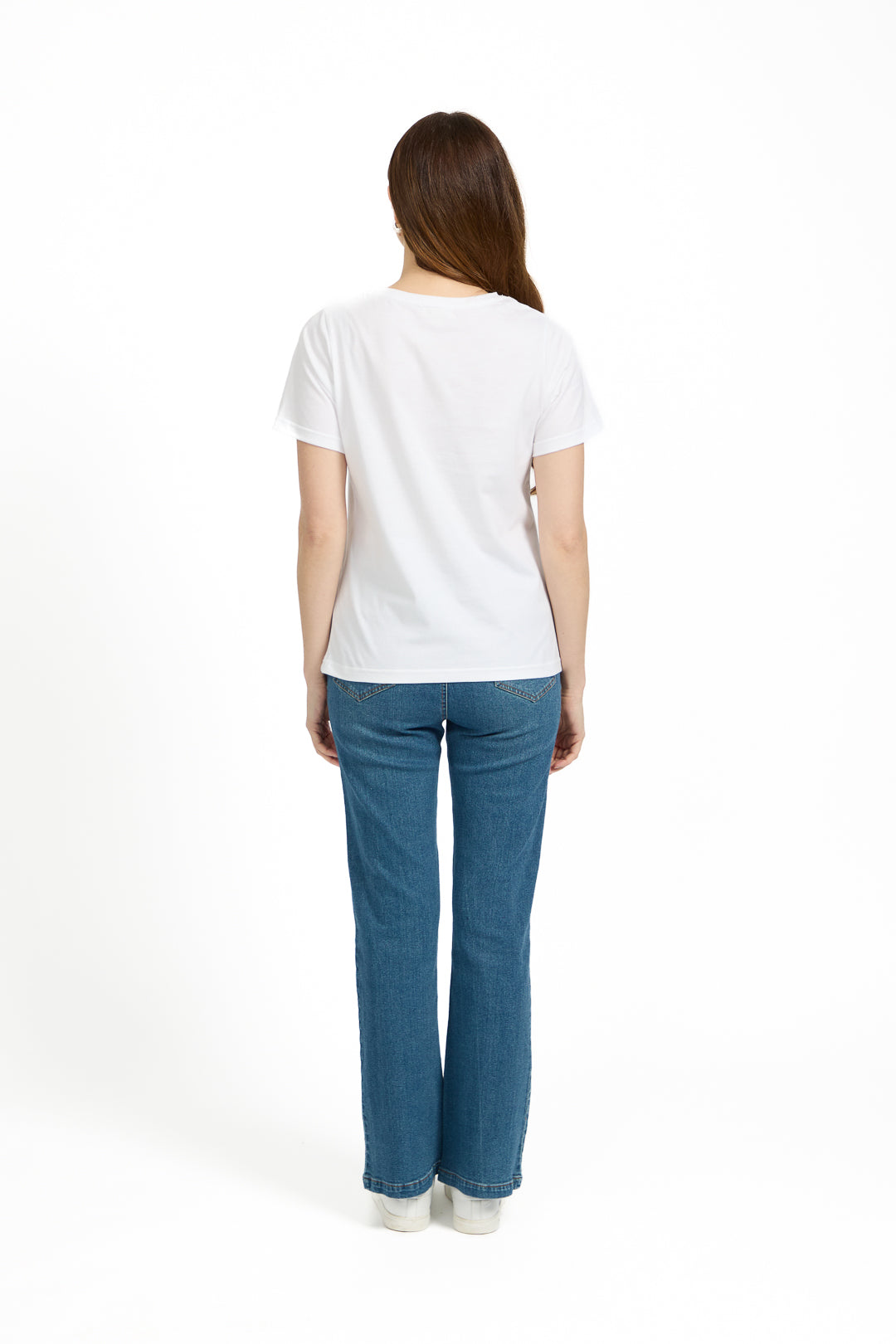 Santorini Graphic Embellished Cotton Top