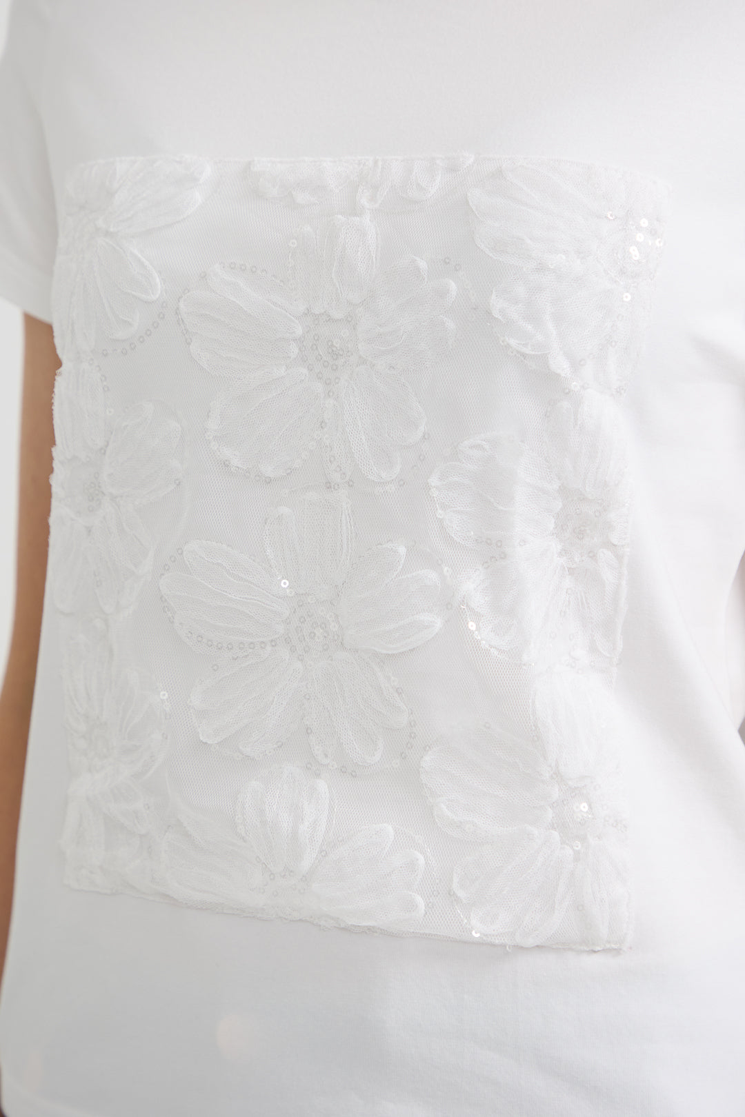 Flower Appliqué Top