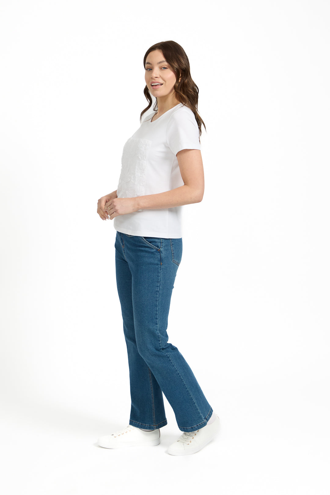 Flower Appliqué Top