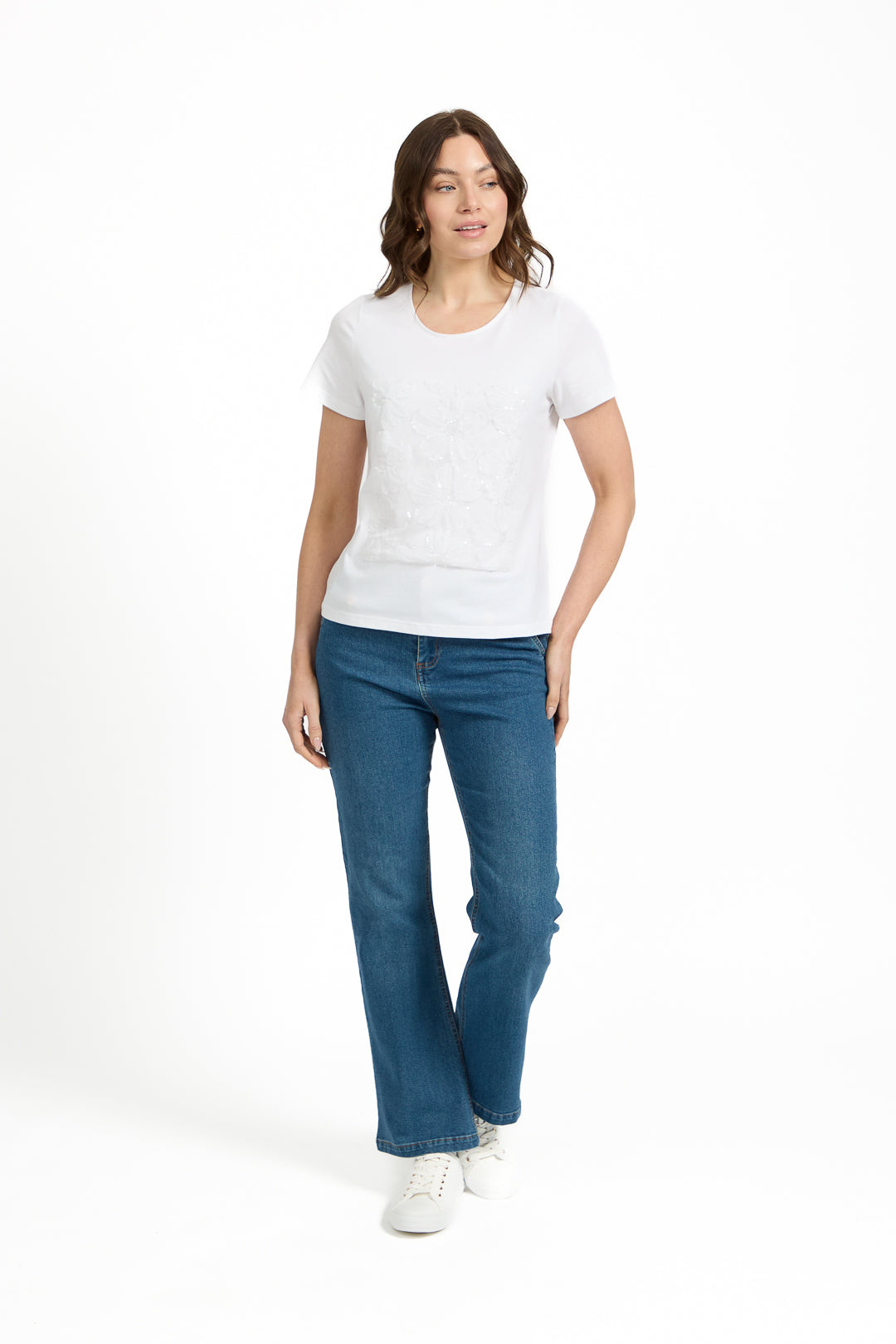 Flower Appliqué Top