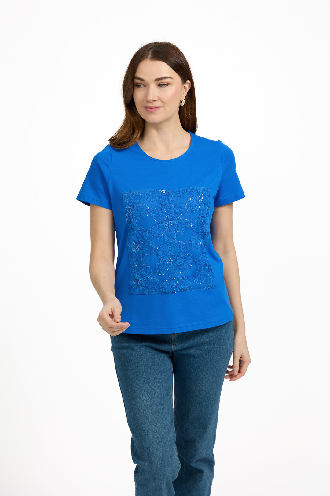 Flower Appliqué Top