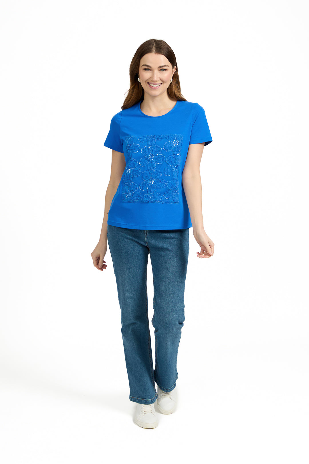 Flower Appliqué Top