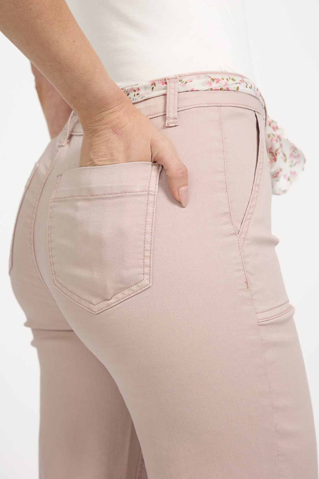 Cargo Trousers with Scarf Belt