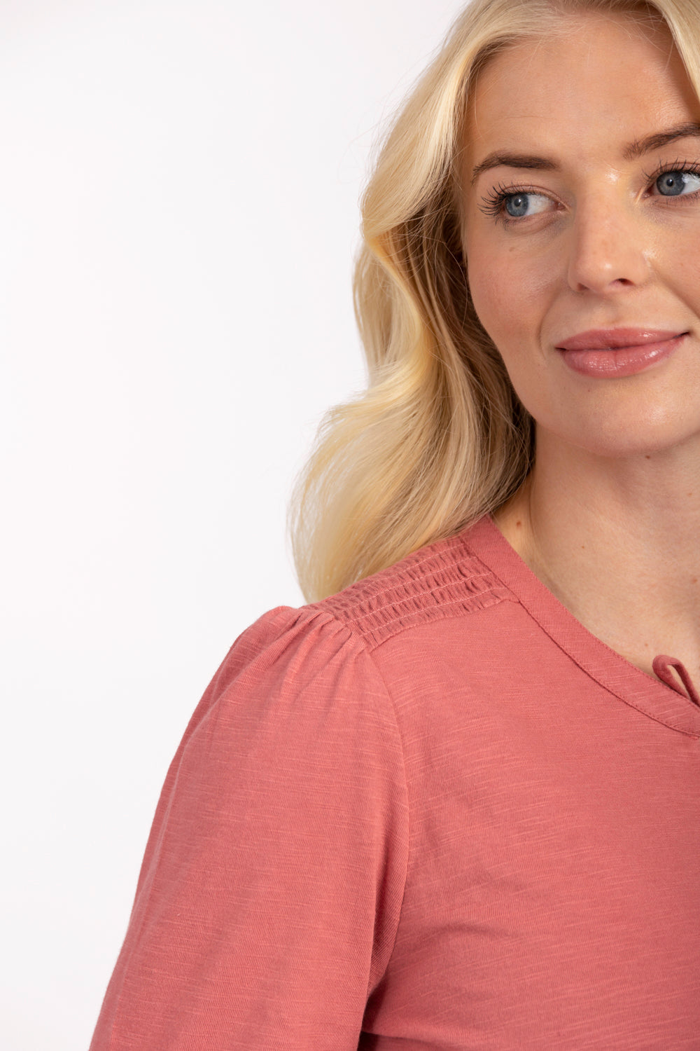 Tie Neck Frill Collar Top