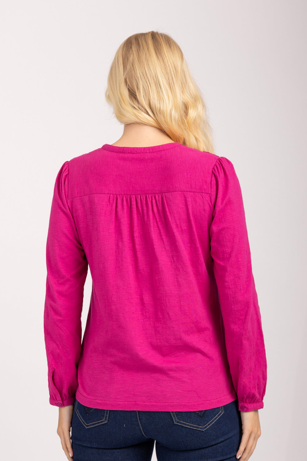 Tie Neck Embroidered Blouse