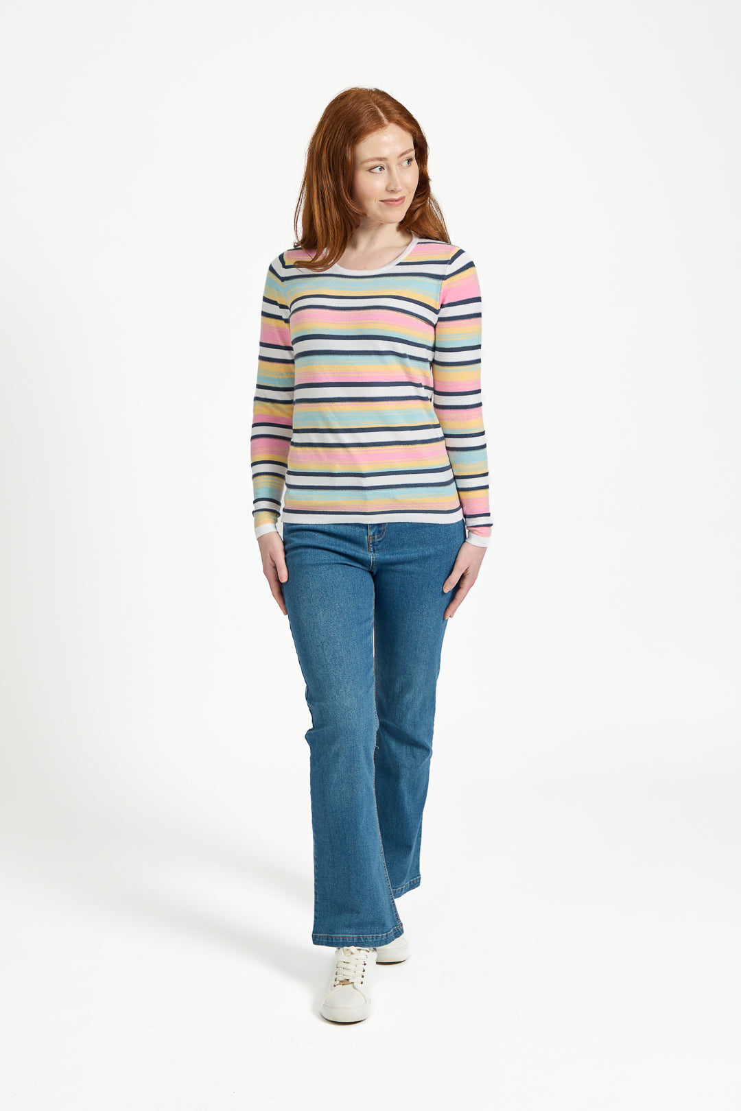 Space Dye Striped Jumper