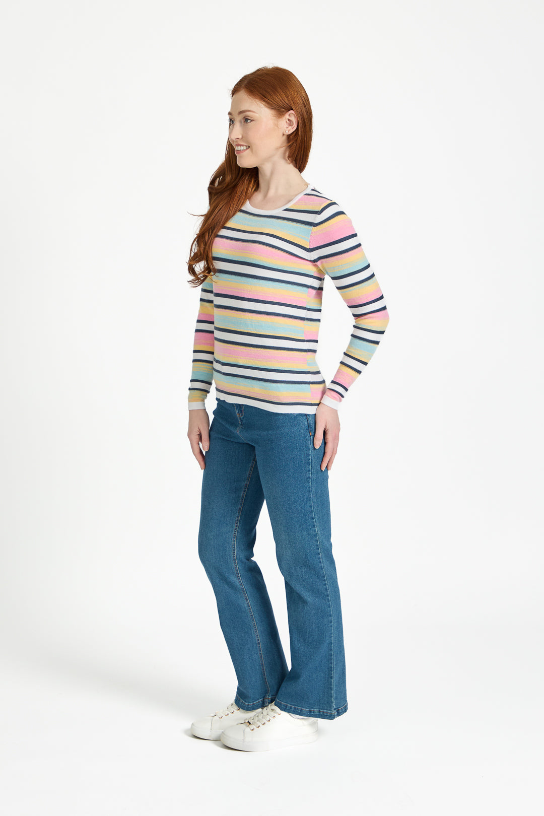 Space Dye Striped Jumper