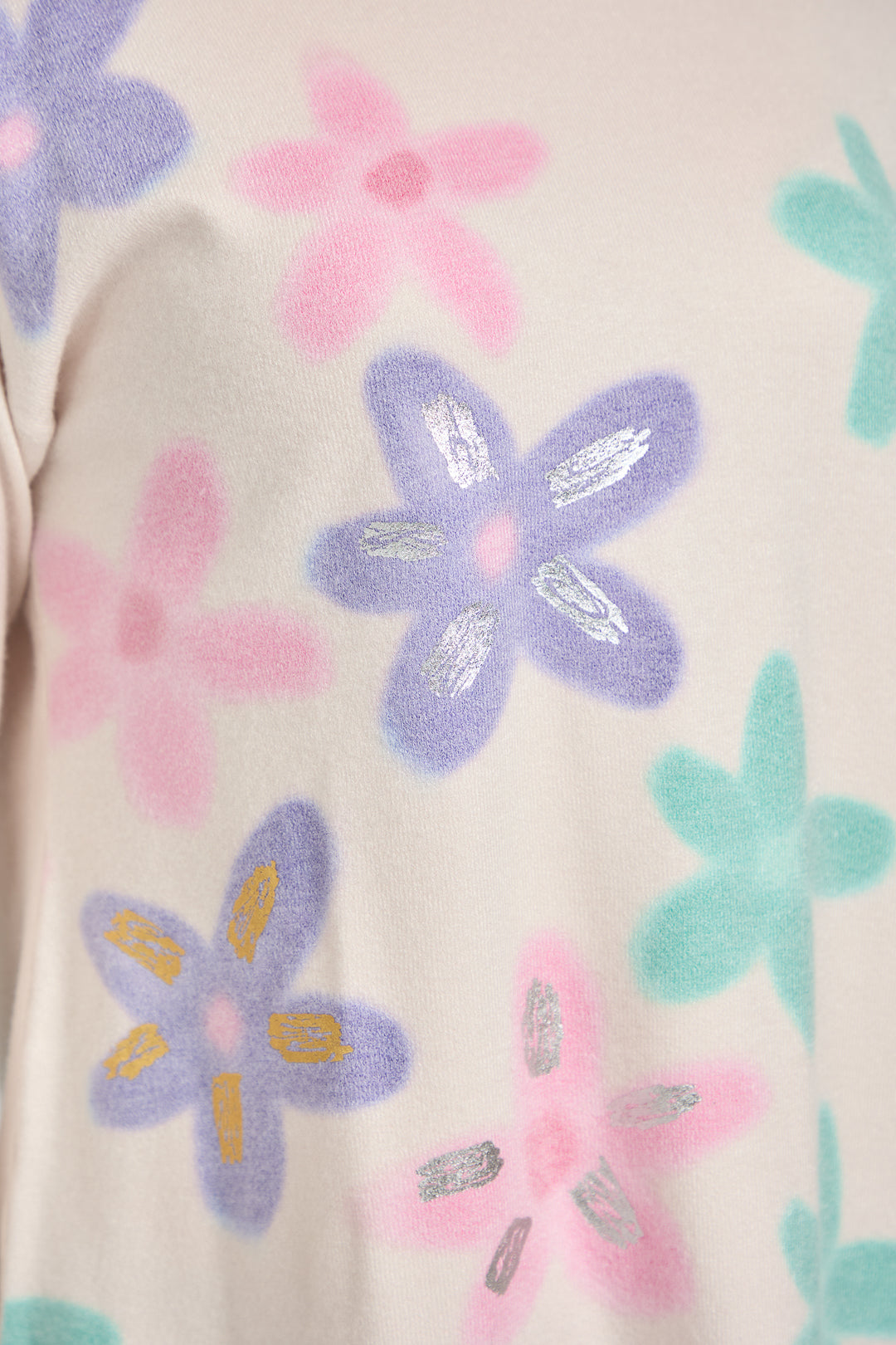 Large Floral Print Lightweight Knit Jumper