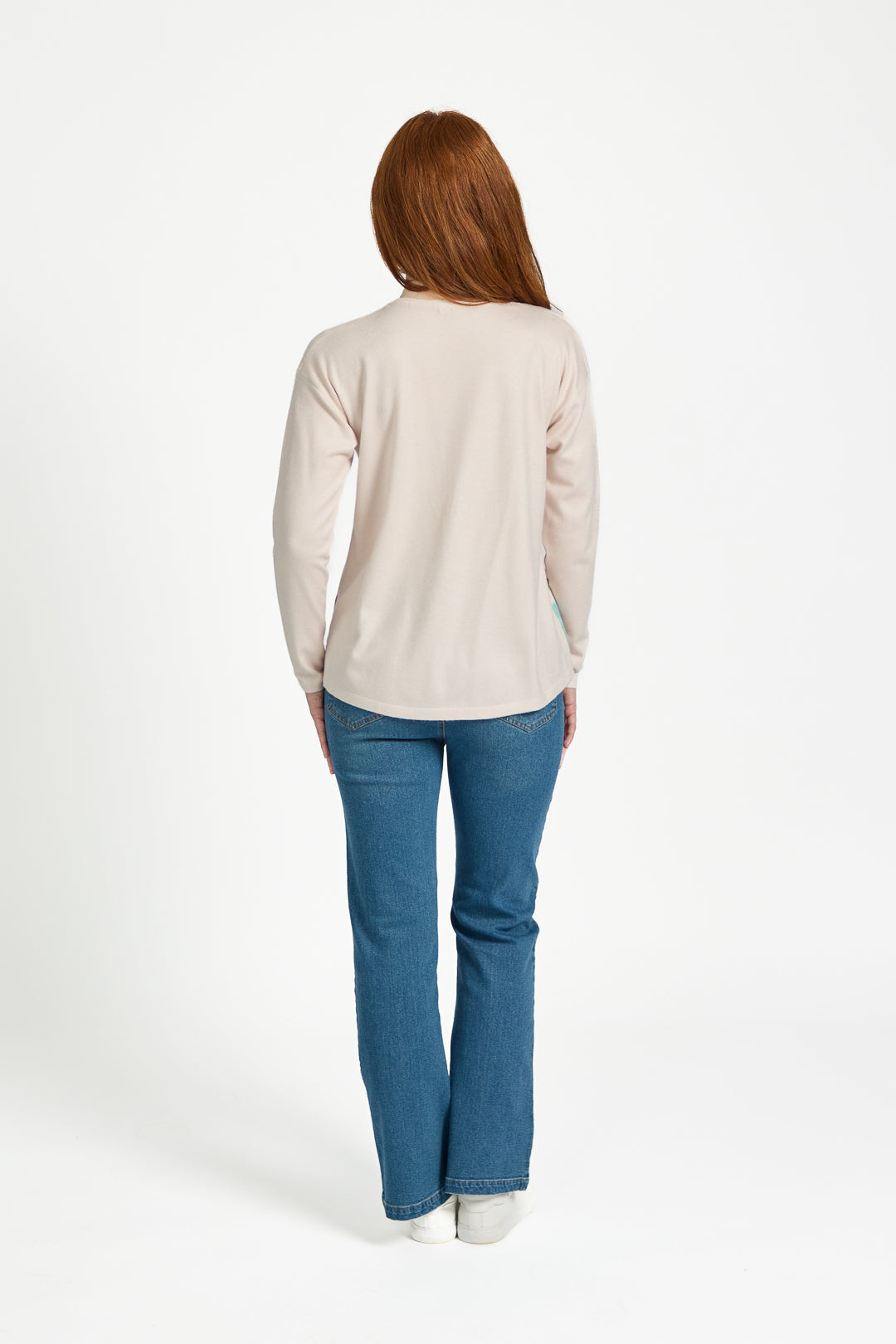 Large Floral Print Lightweight Knit Jumper