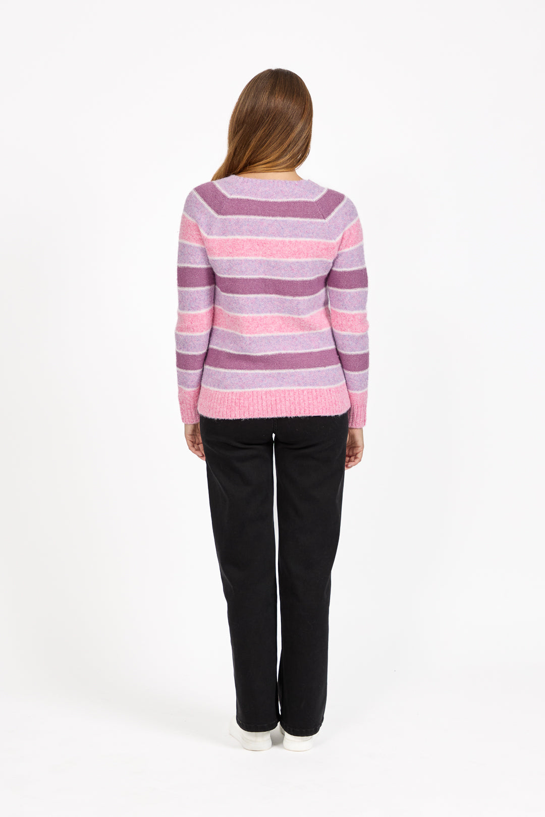 Cable-Knit Stripe Jumper