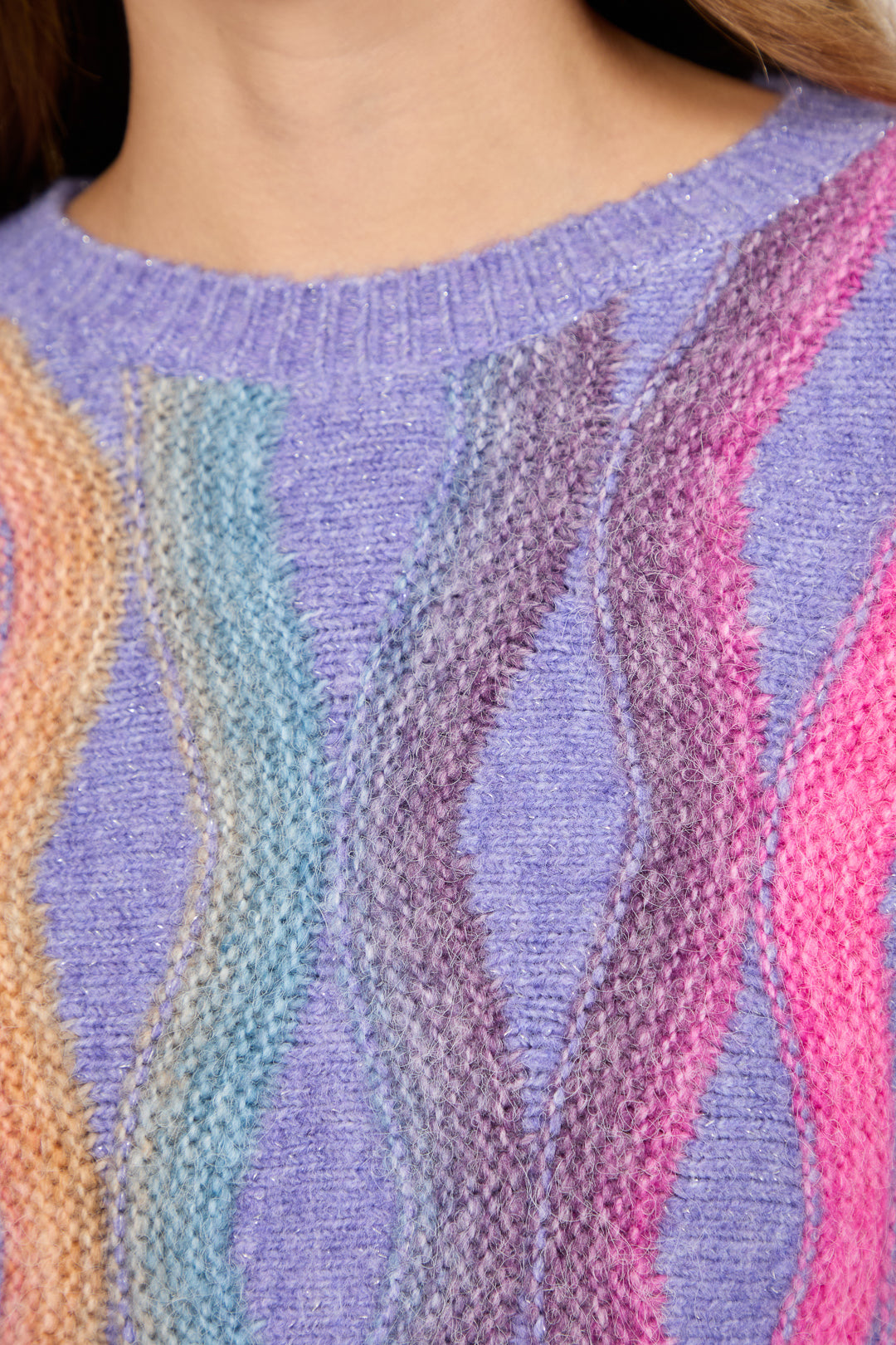 Wavy Stitch Knit Jumper