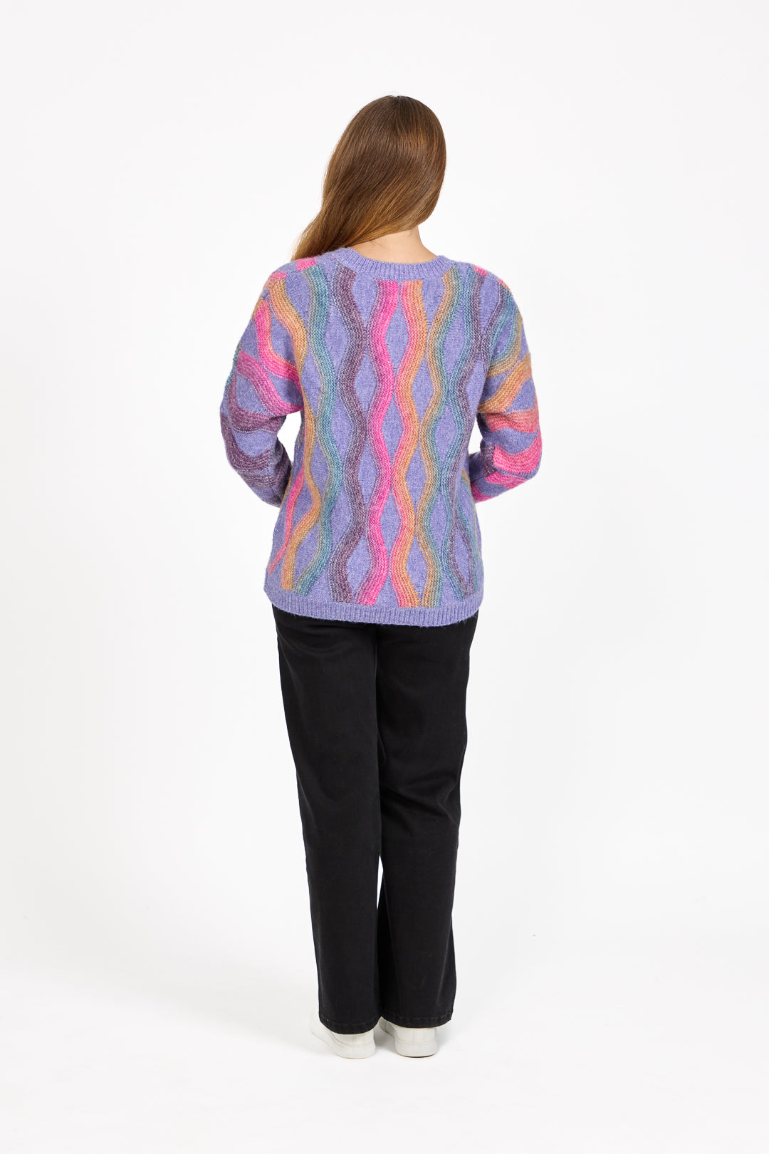 Wavy Stitch Knit Jumper