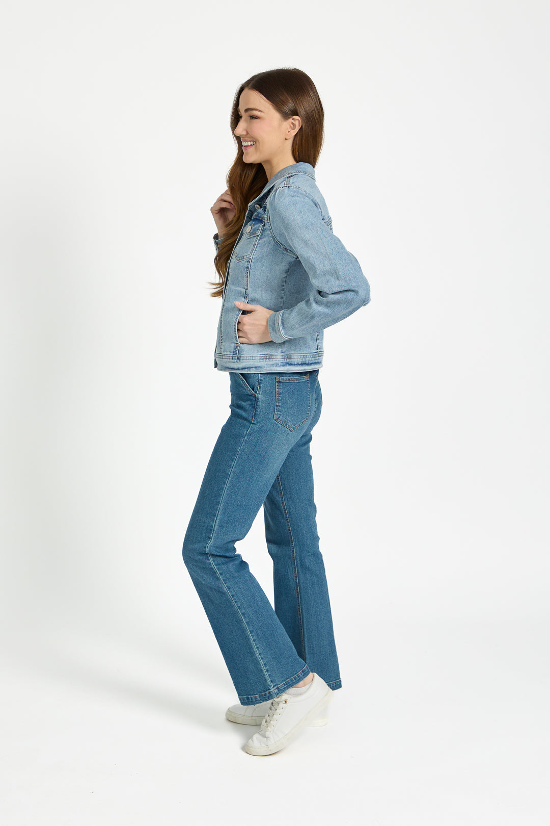 Floral Embroidered Denim Jacket