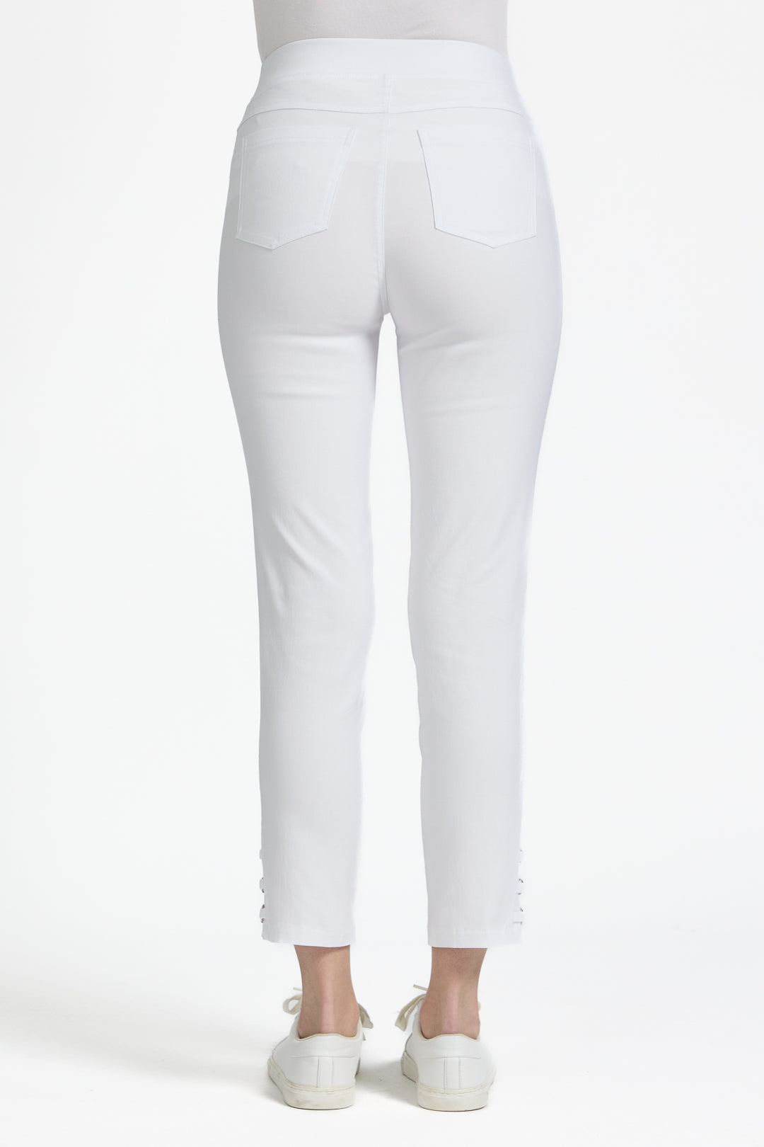 Eyelet Detailed Bengaline Stretch Trousers