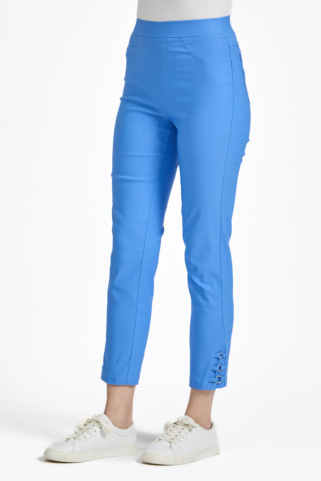Eyelet Detailed Bengaline Stretch Trousers
