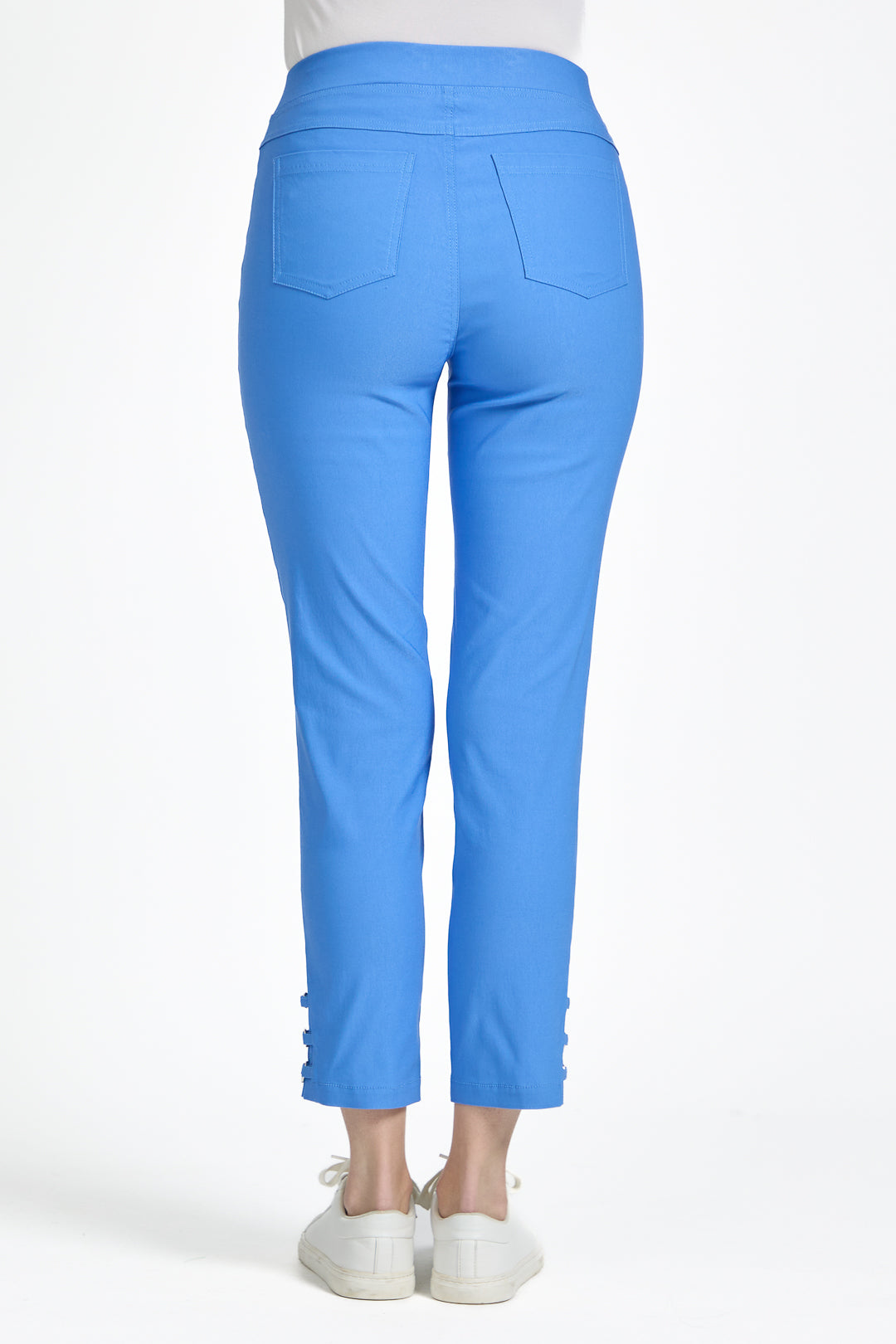 Eyelet Detailed Bengaline Stretch Trousers