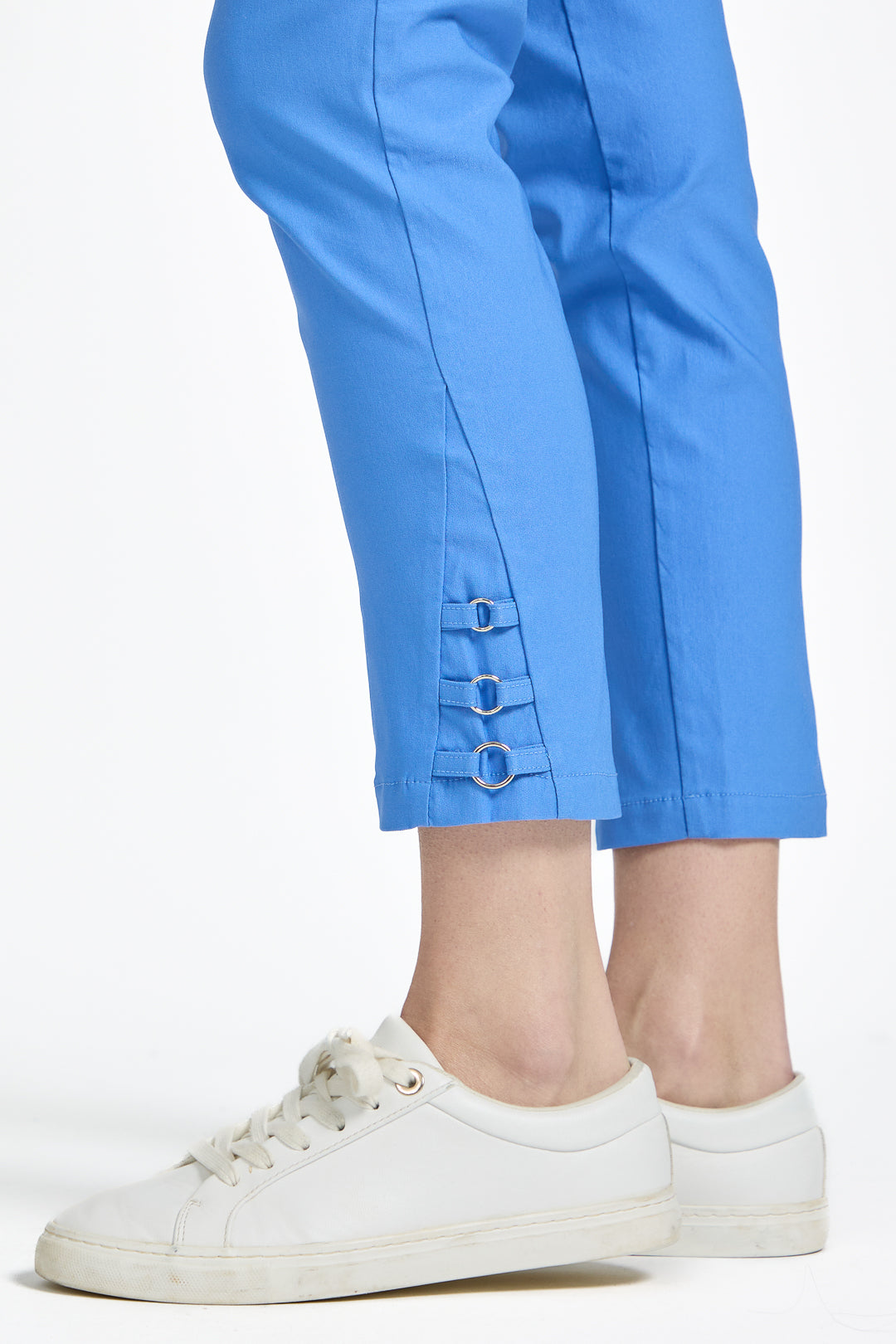 Eyelet Detailed Bengaline Stretch Trousers
