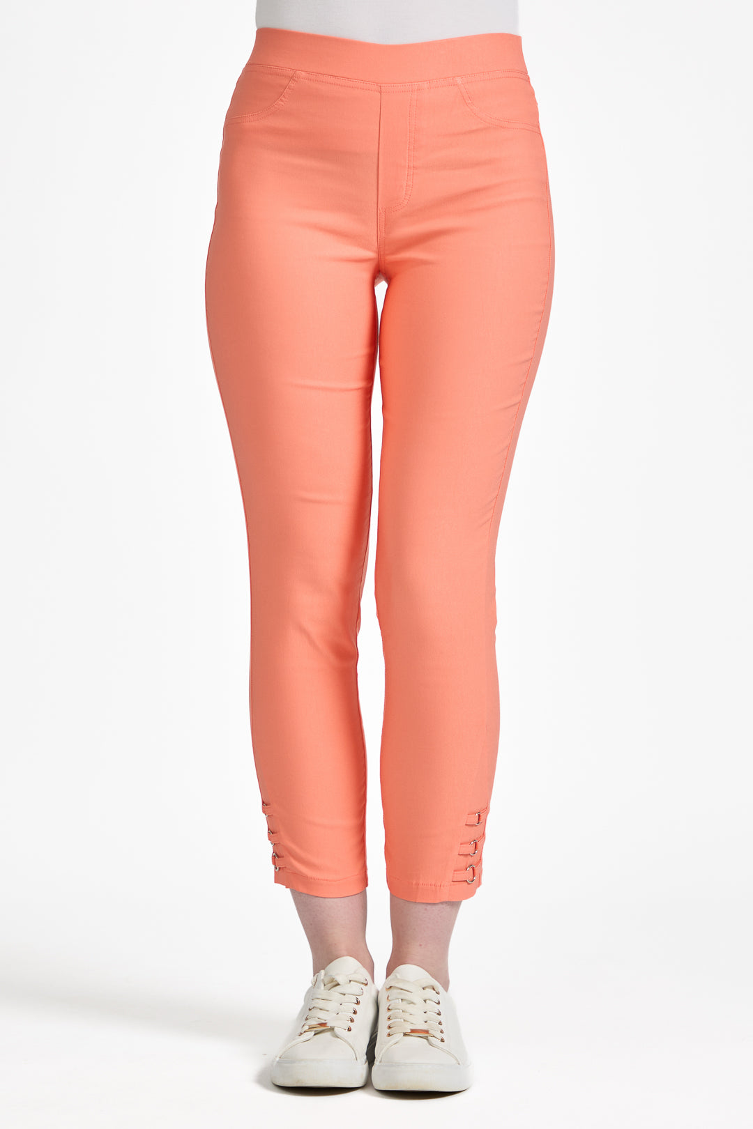 Eyelet Detailed Bengaline Stretch Trousers