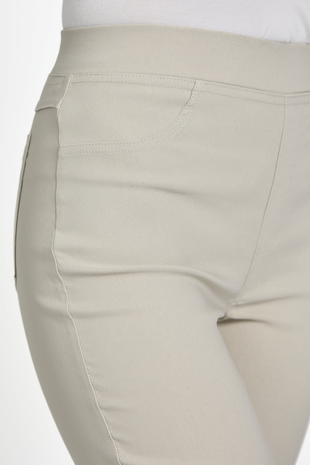 Eyelet Detailed Bengaline Stretch Trousers