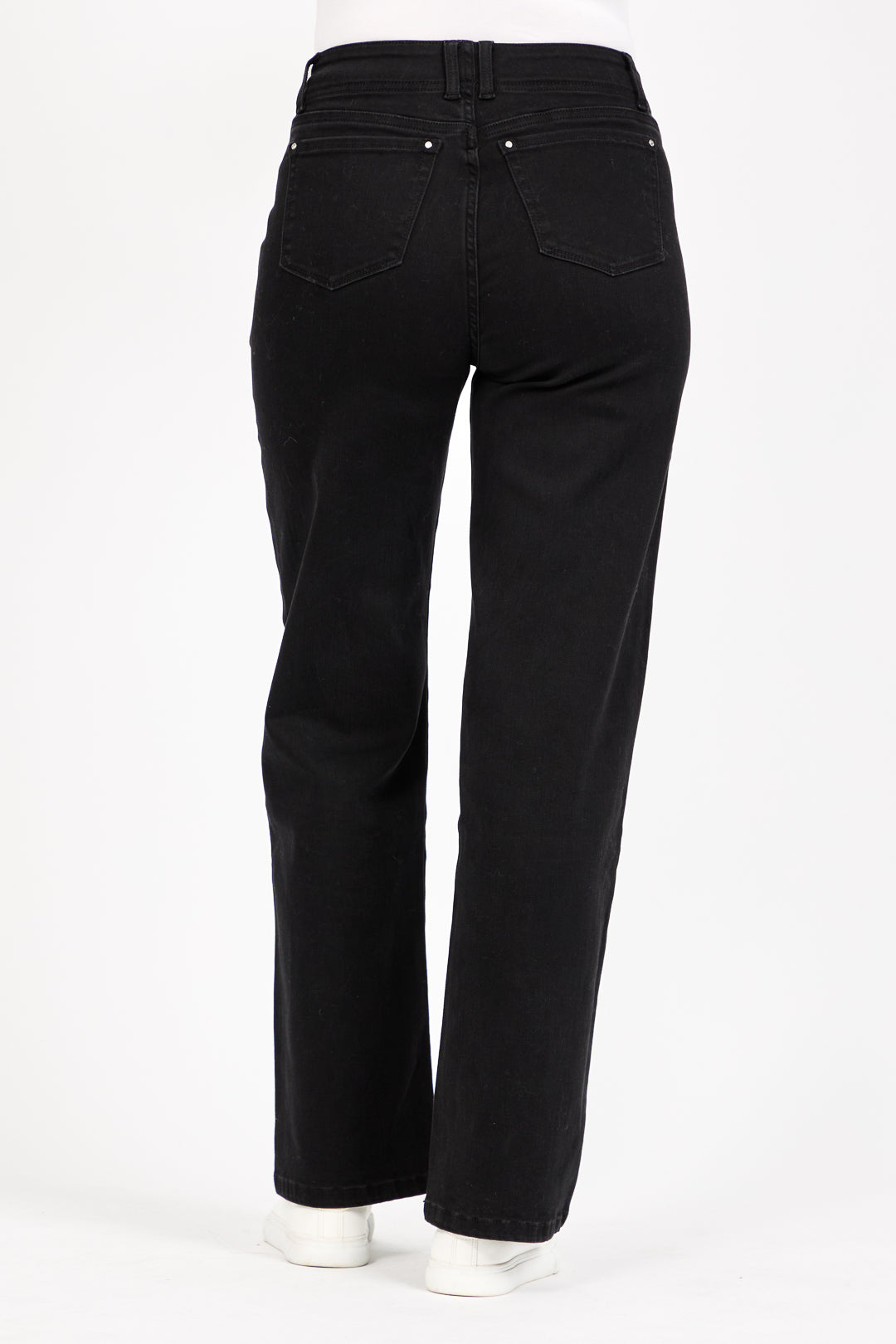 Square Pocket Wide Leg Jeans