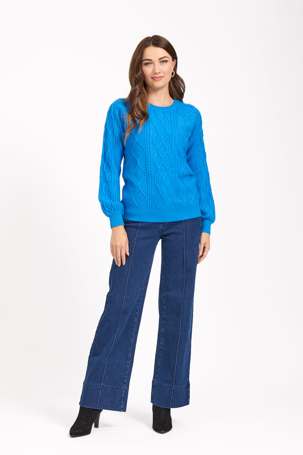 Raglan Cable Knit Jumper