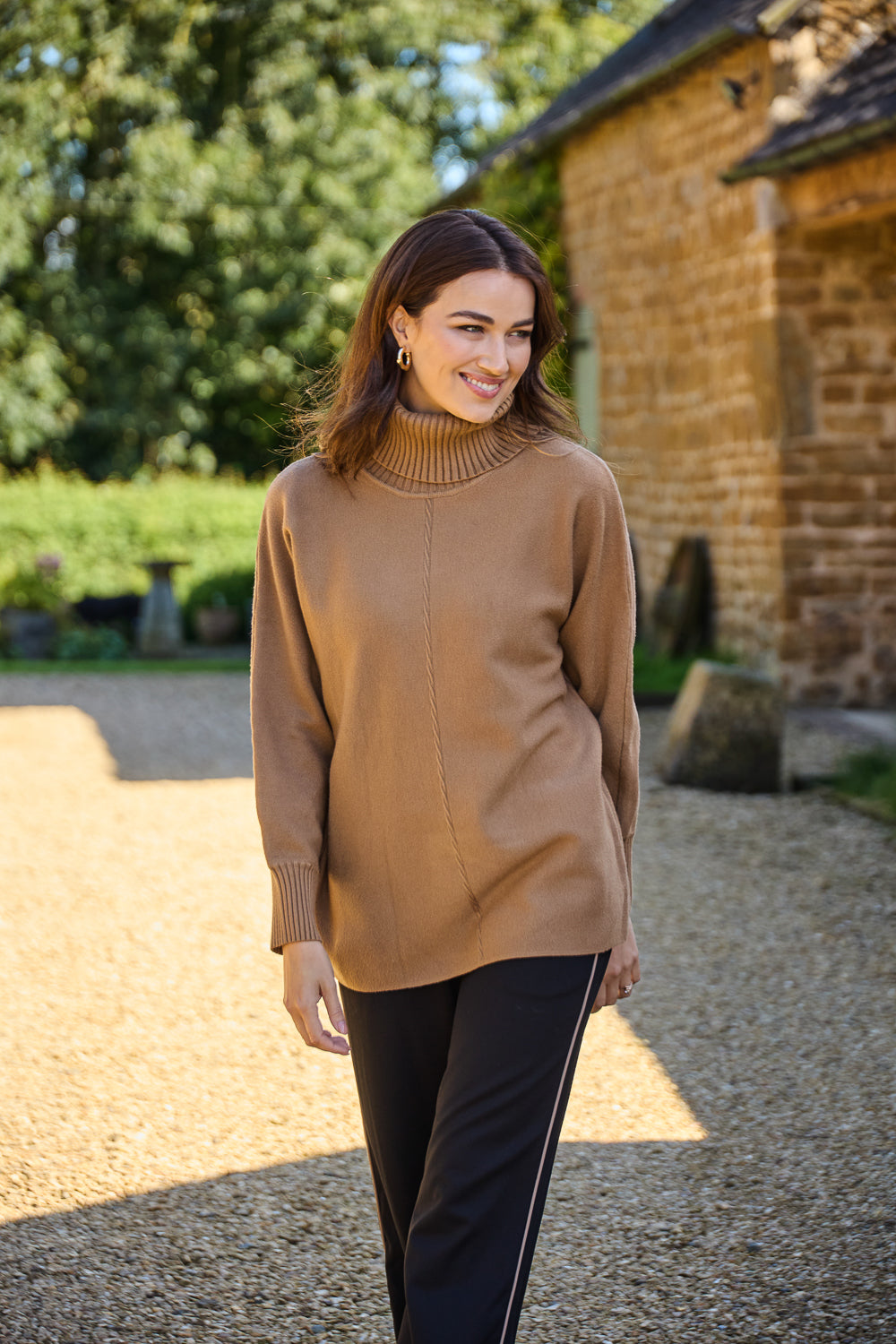Roll Neck Batwing Jumper