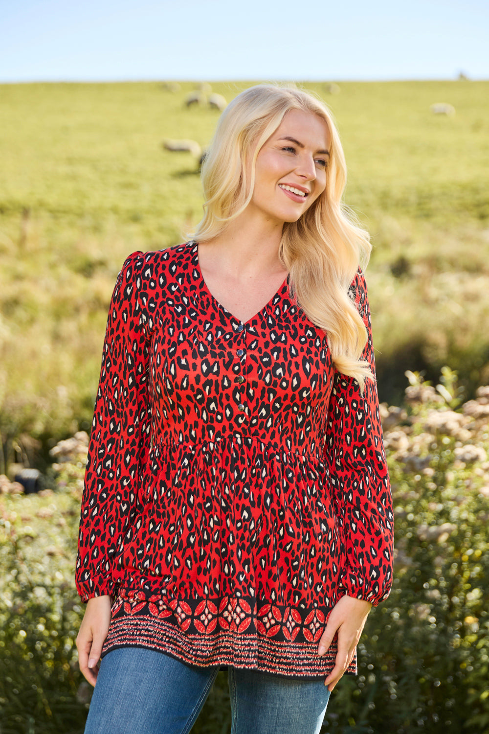 Animal Print Soft Touch Tunic