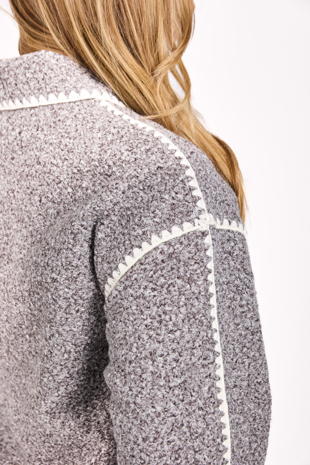 Blanket Stitch Felt Jacket