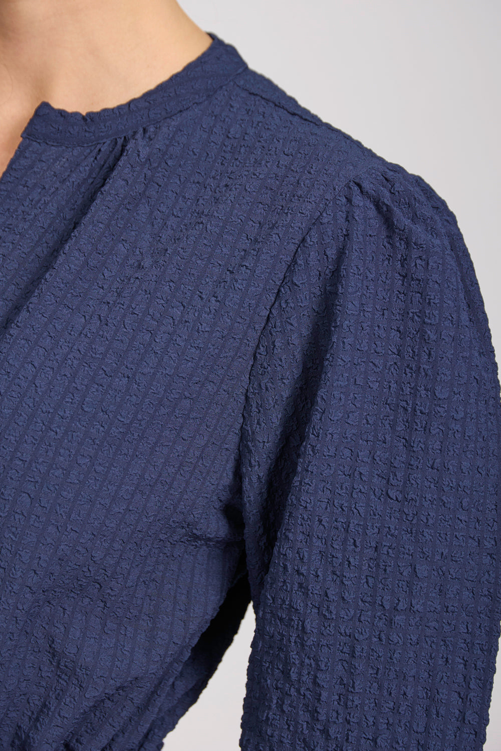 Textured Flared Midi Dress