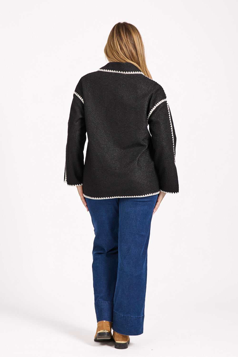 Blanket Stitch Felt Jacket