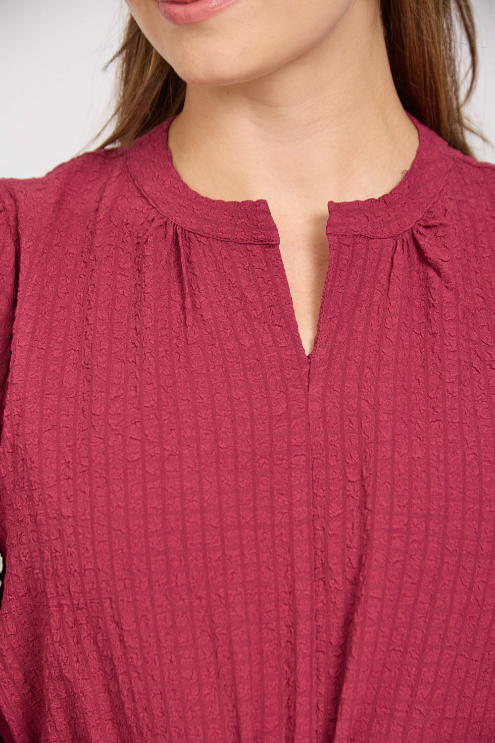 Textured Flared Midi Dress