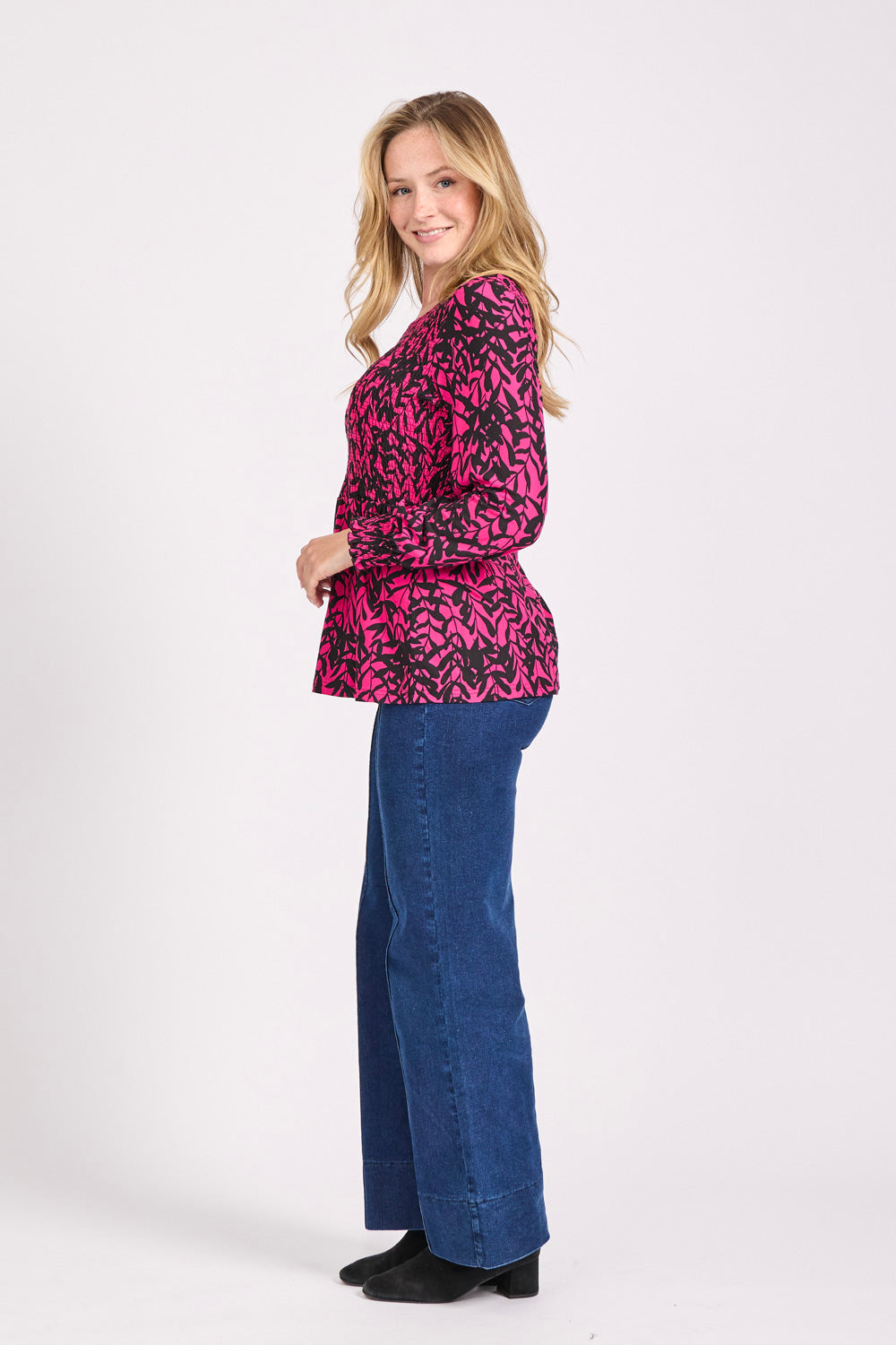 Leaf Print Soft Touch Tunic