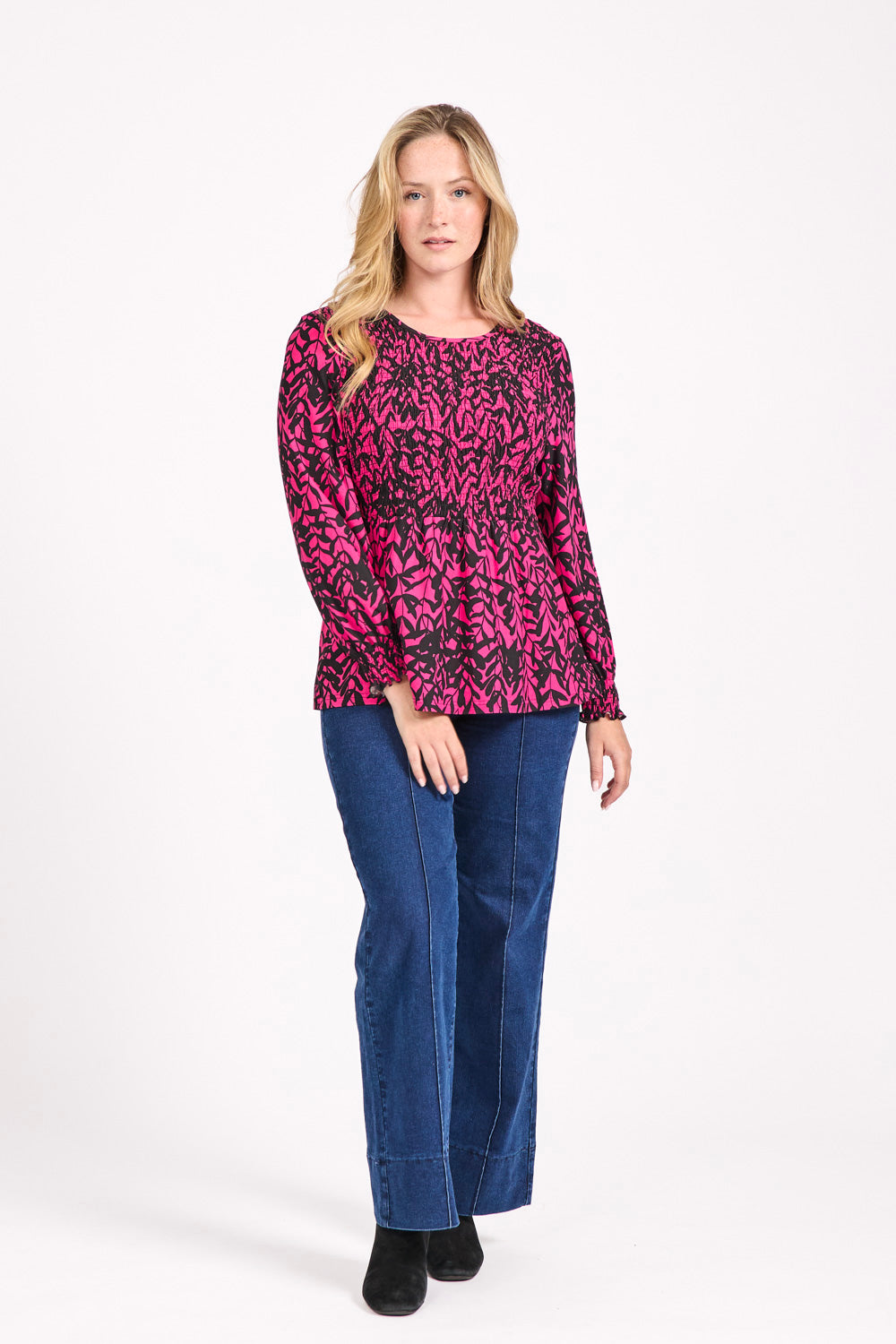 Leaf Print Soft Touch Tunic