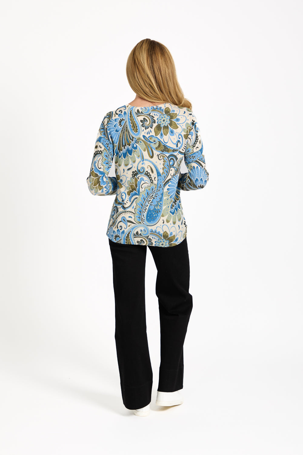 Paisley Print Knit Jumper