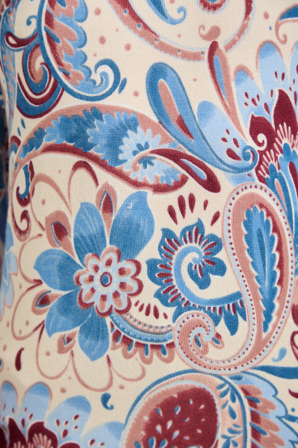 Paisley Print Knit Jumper