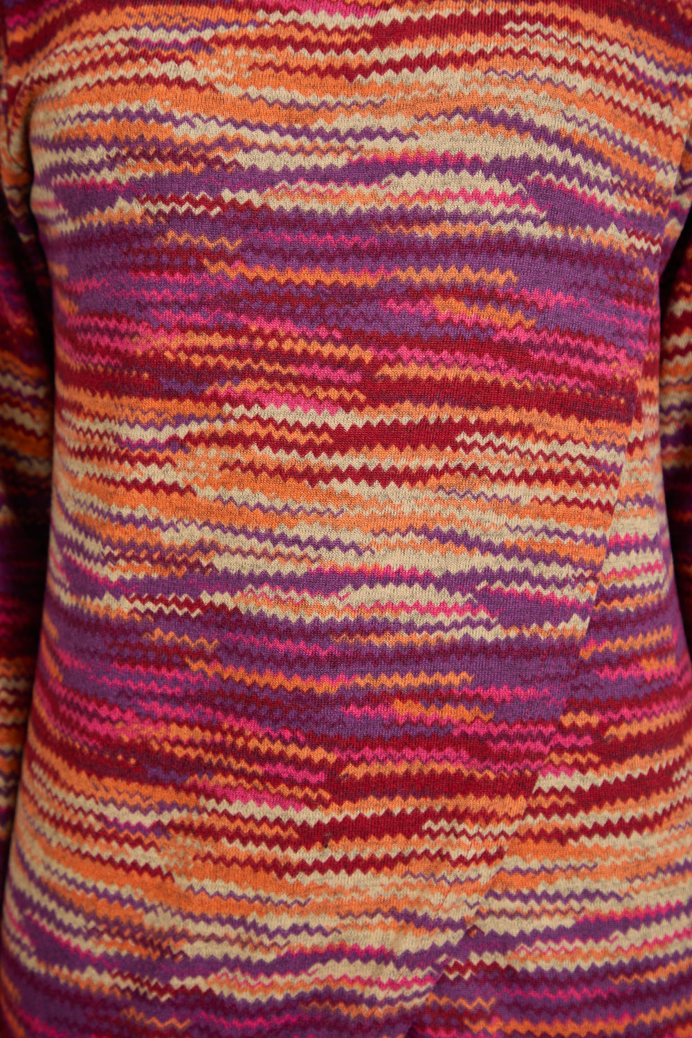 Staggered Print Cowl Neck Top