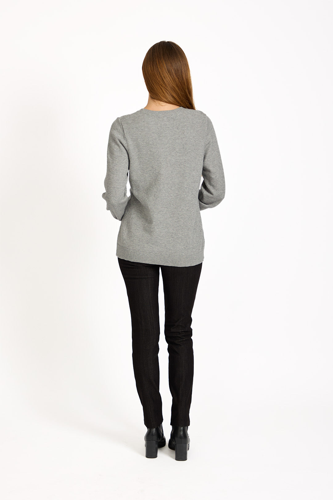 Flocked Heart Knit Jumper
