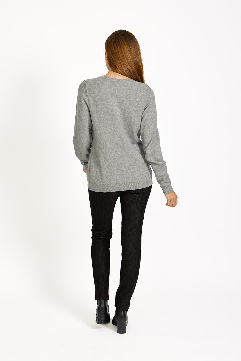 Flocked Heart Knit Jumper
