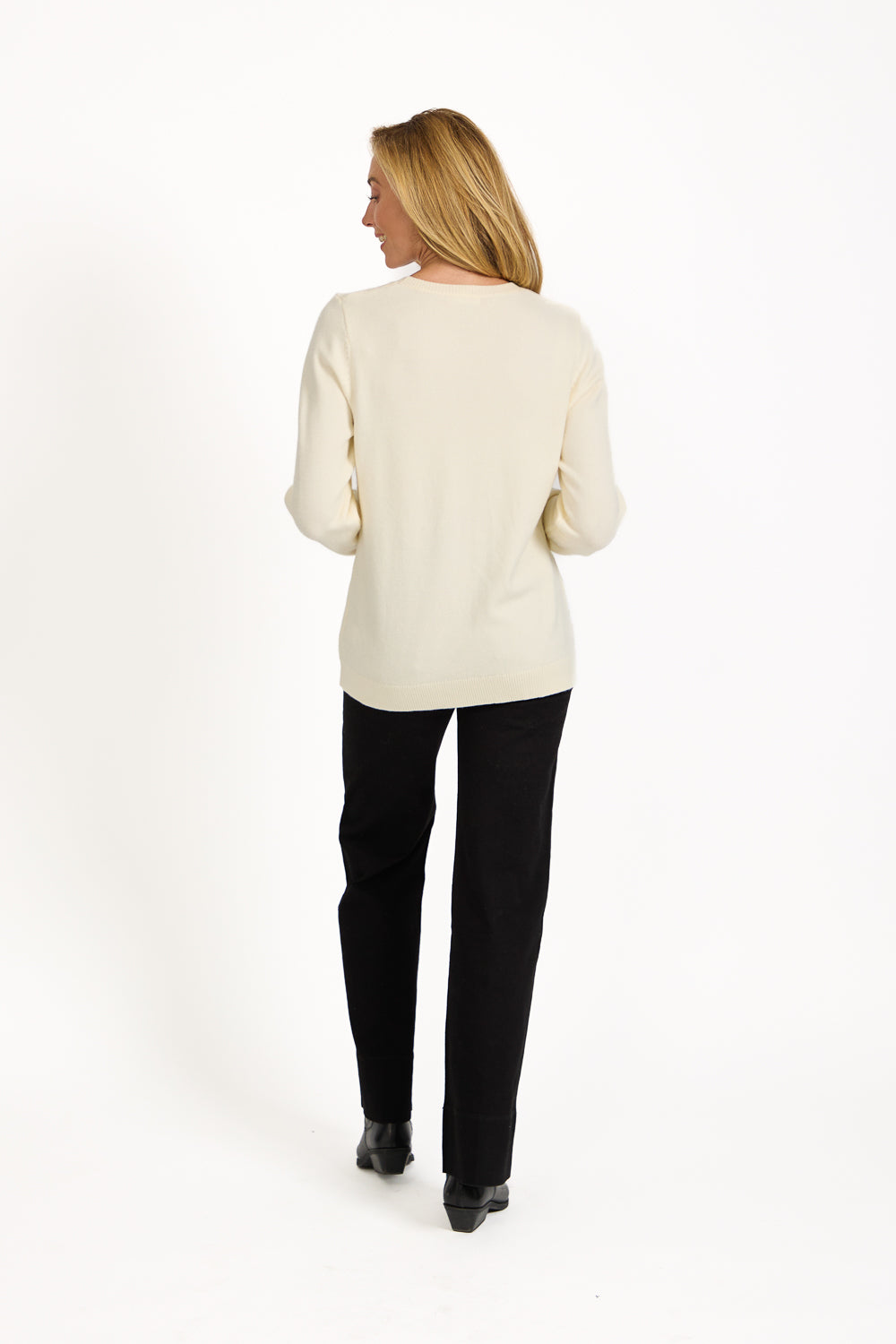 Flocked Heart Knit Jumper