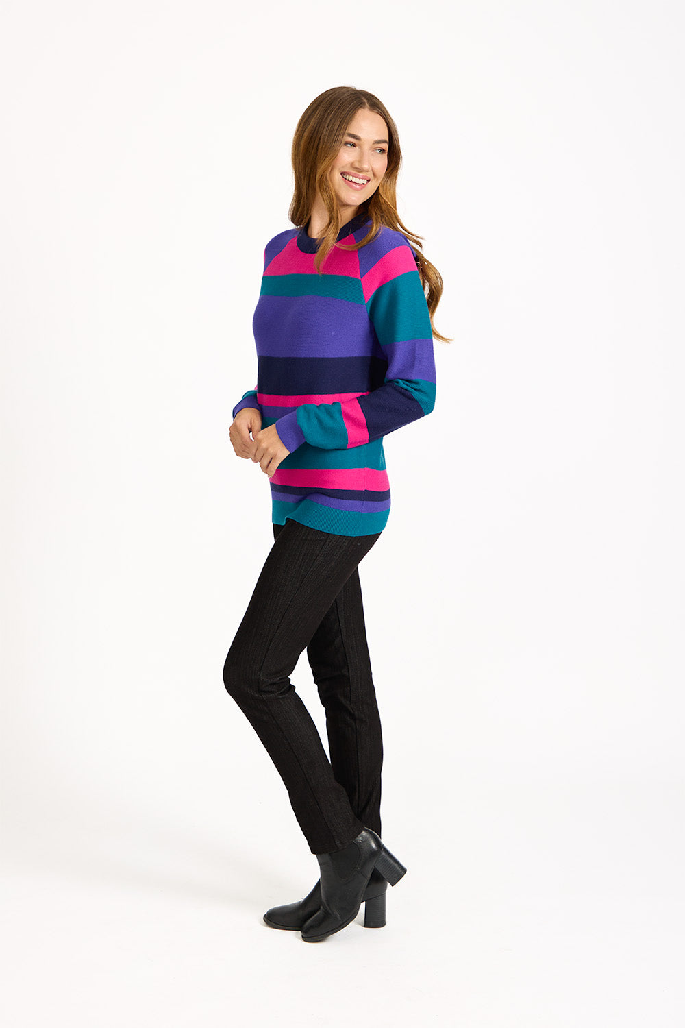 Multi Stripe Knit Jumper