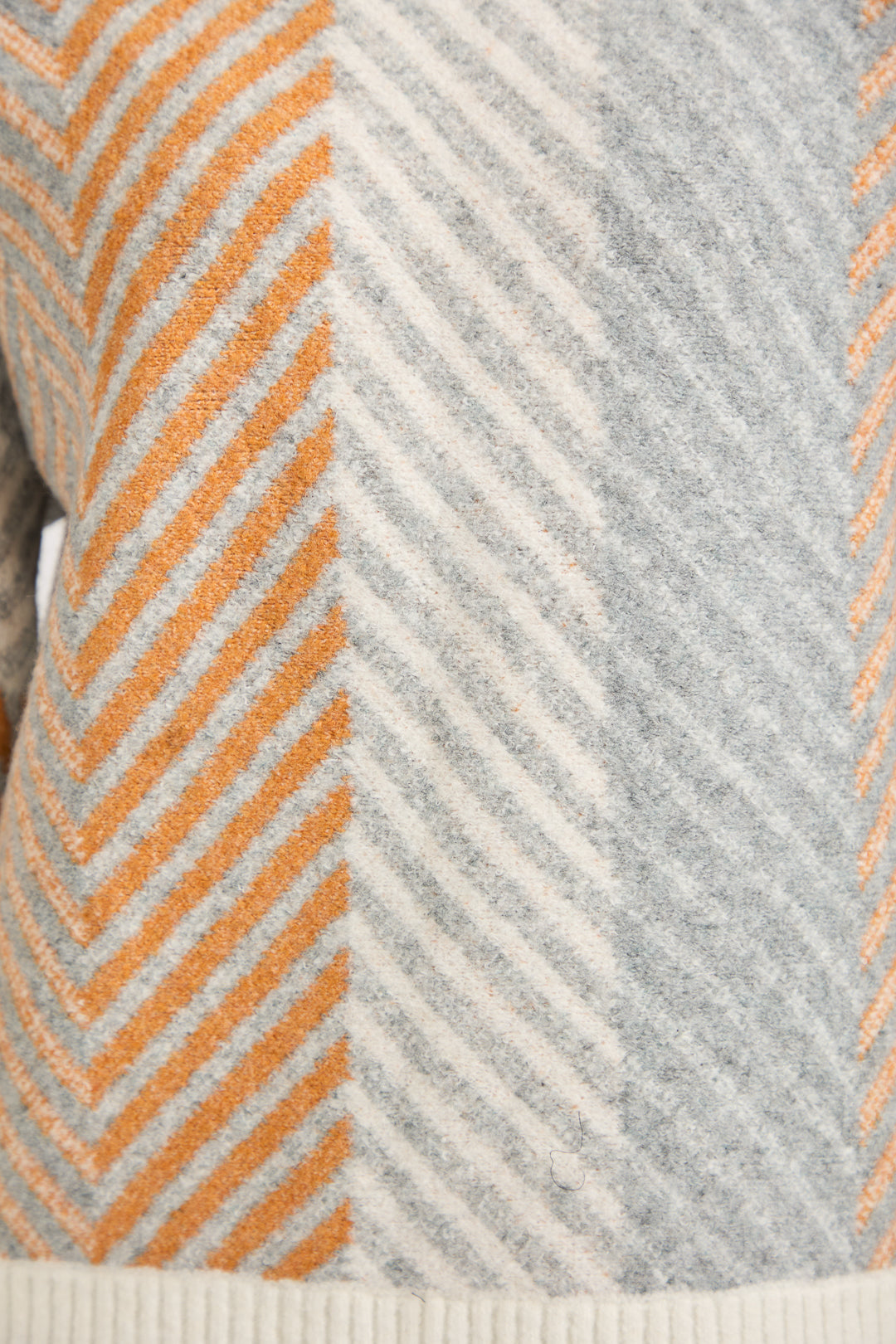 Chevron Print Cowl Neck Jumper