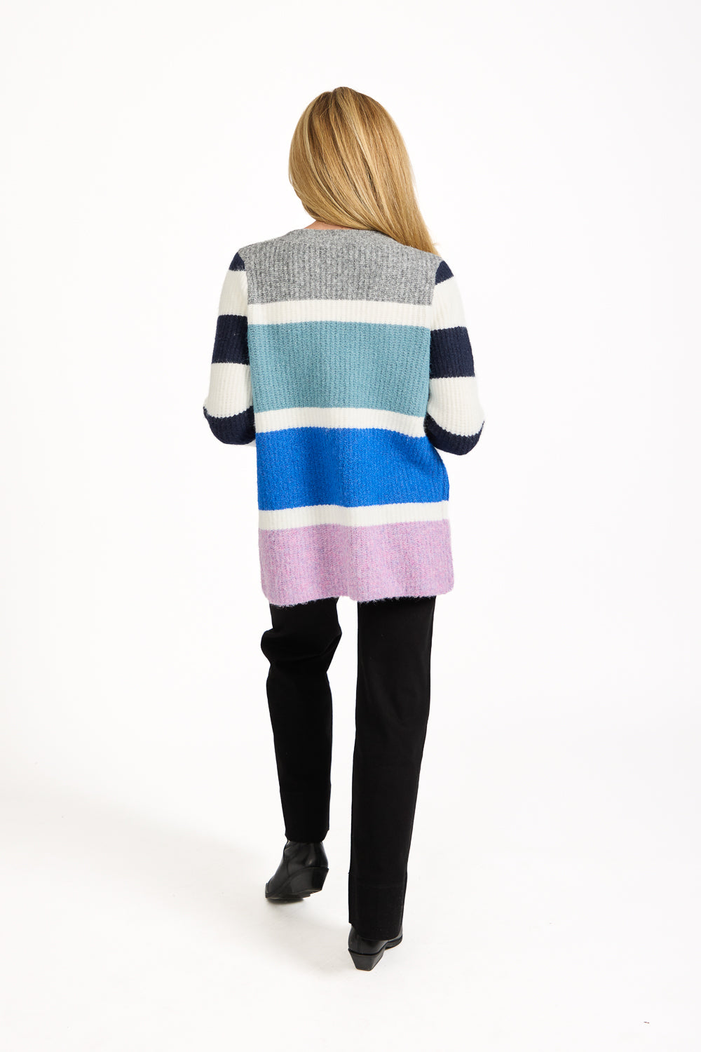 Stripe Knit Cardigan