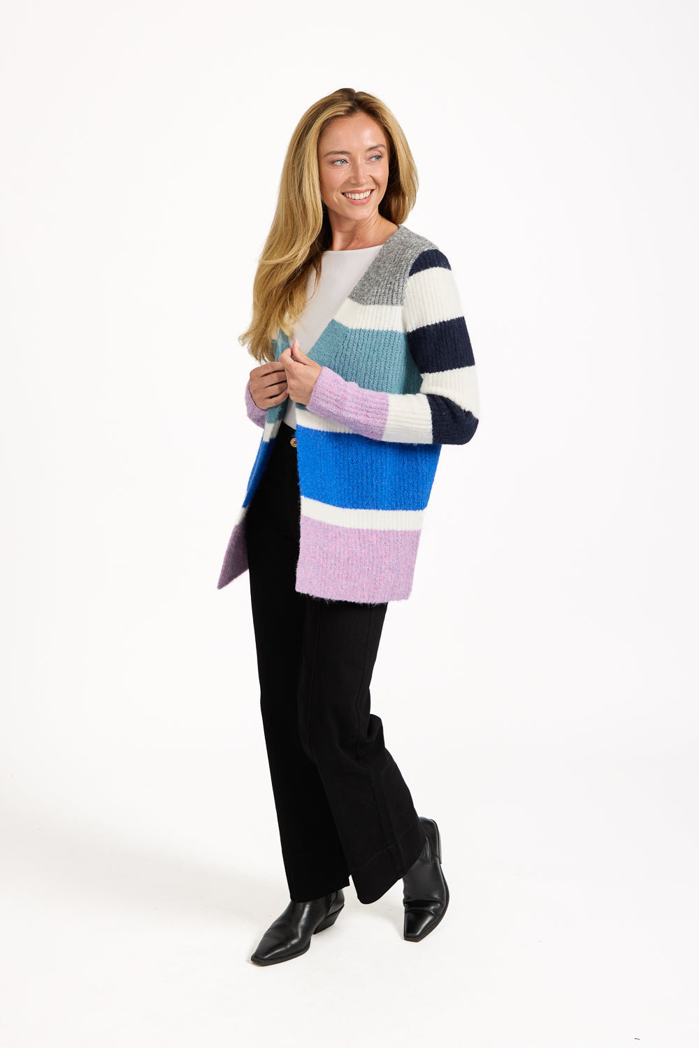 Stripe Knit Cardigan
