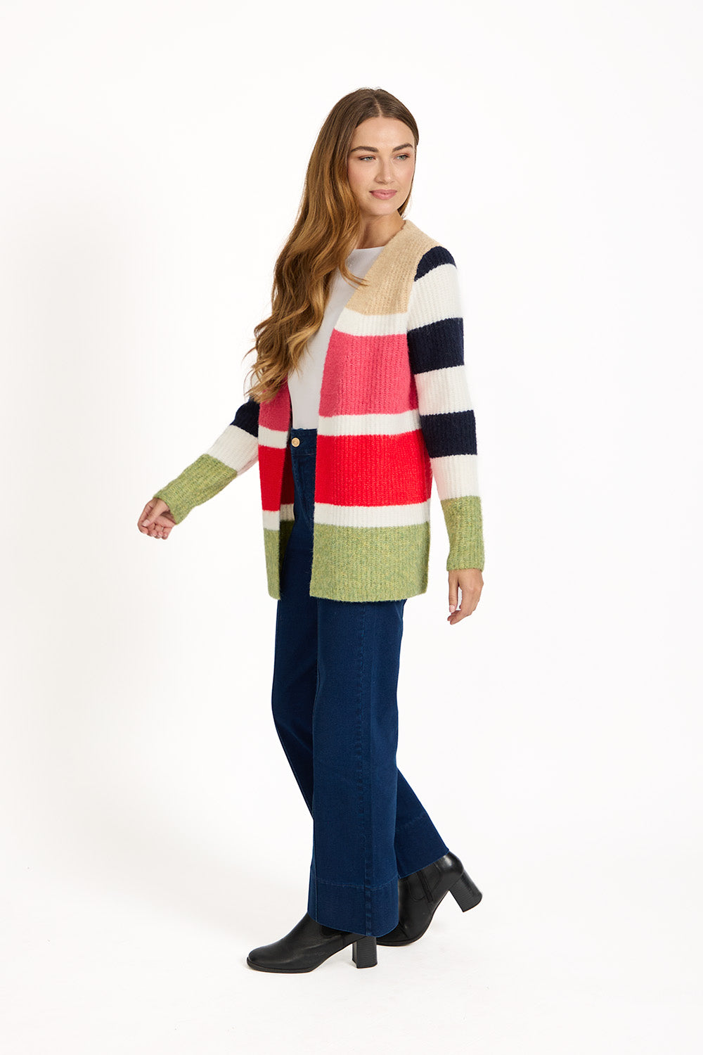 Stripe Knit Cardigan