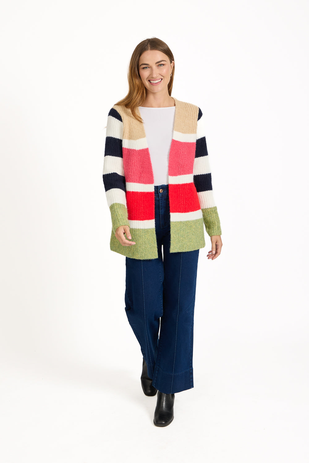 Stripe Knit Cardigan
