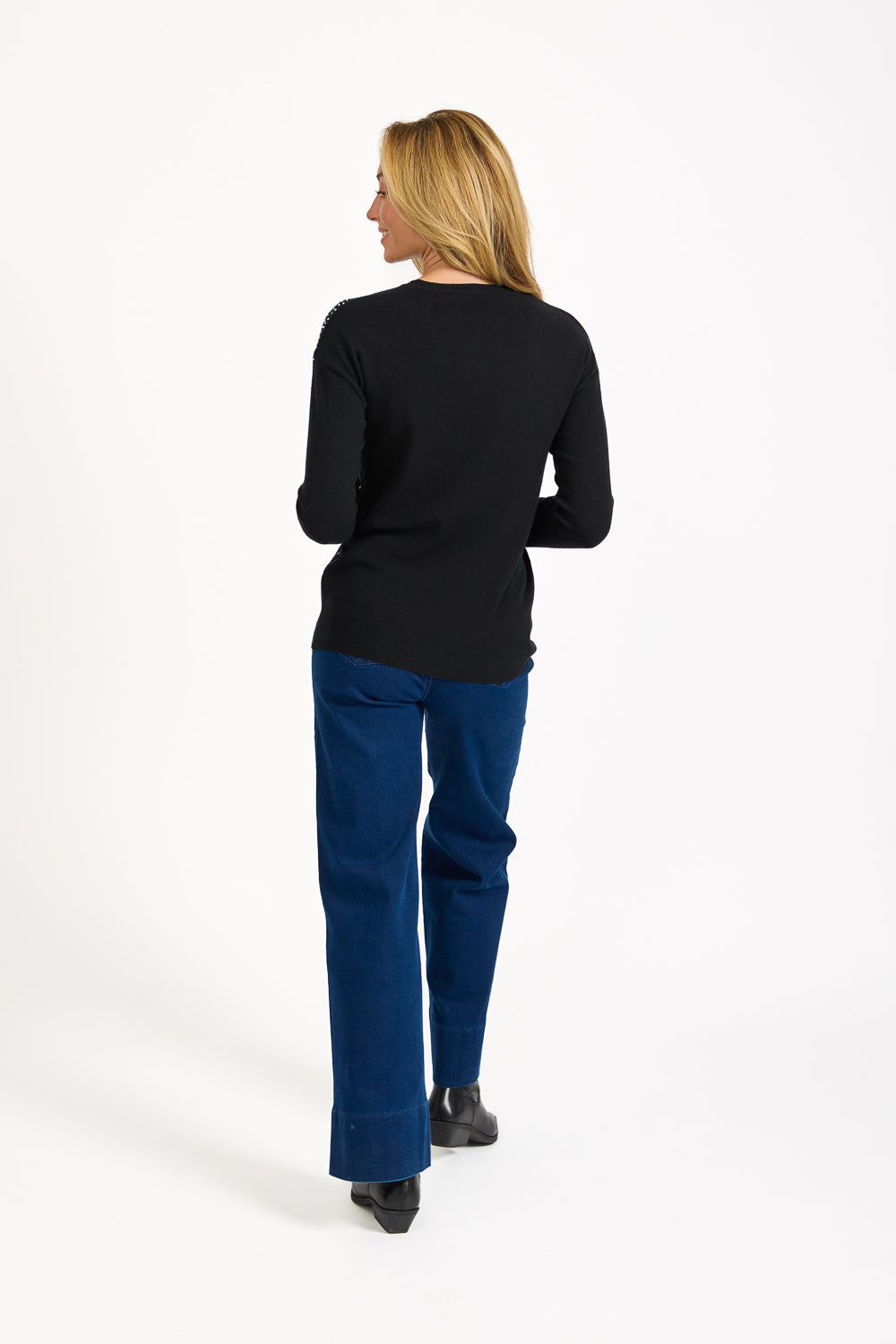 Spray Diamanté Embellished Jumper