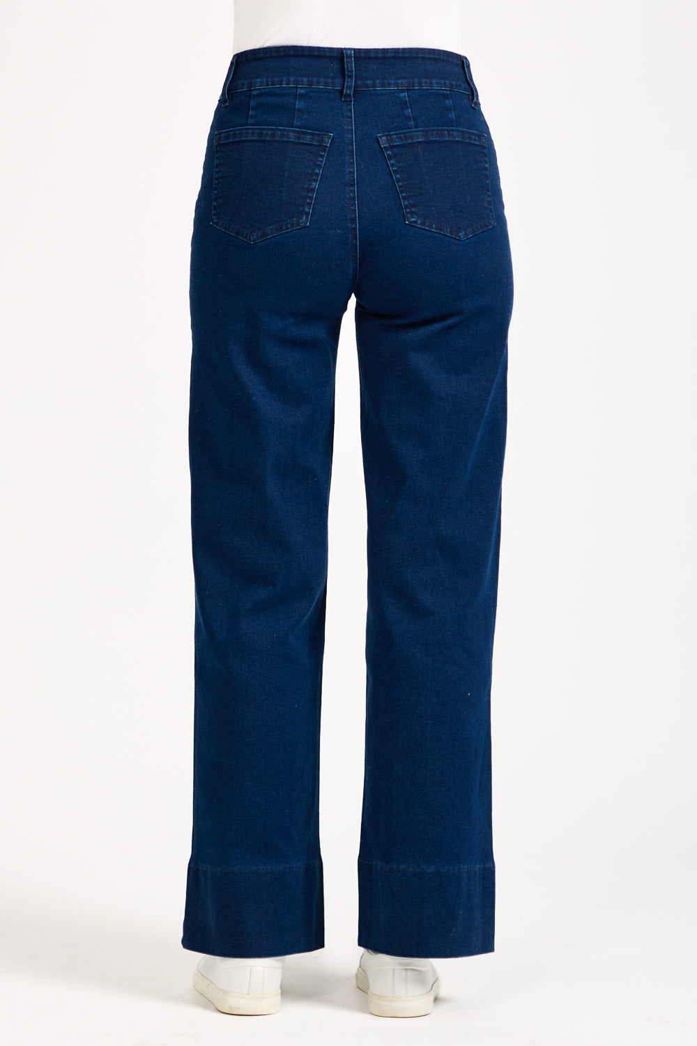 Denim Wash Wide Leg Jeans