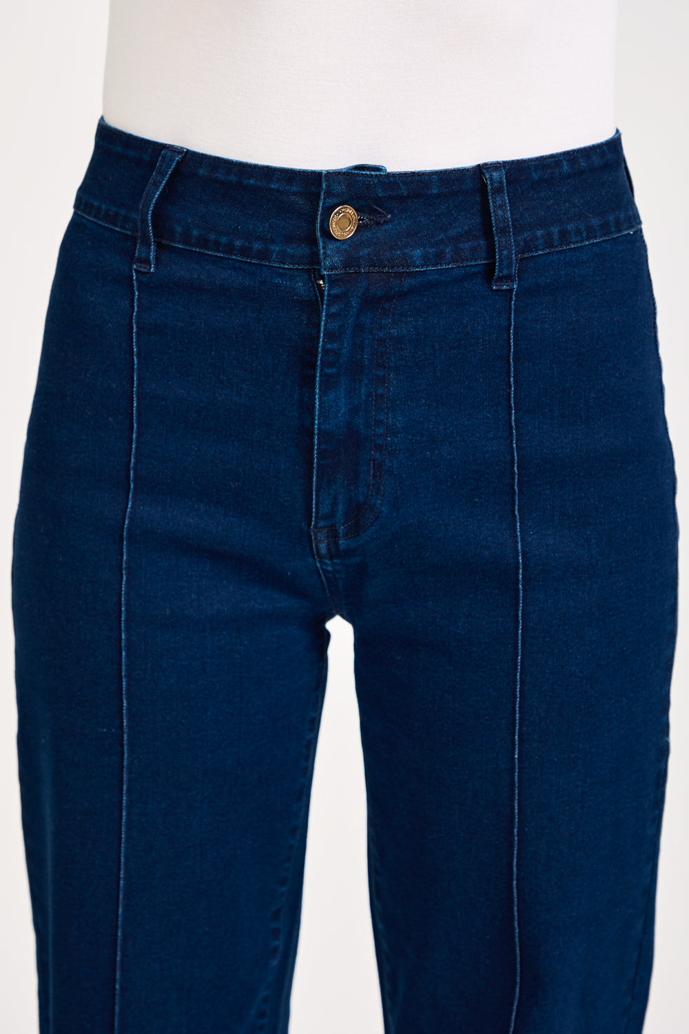 Denim Wash Wide Leg Jeans
